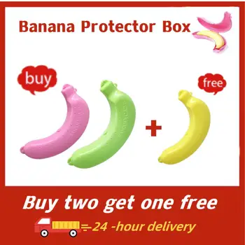 2023 Plastové Banán Chránič Kontajner Box Držiteľ Prípade Potravín Obed Ovocie Úložný Box Pre OutdoorTravel Domov Roztomilý Banán Prípade