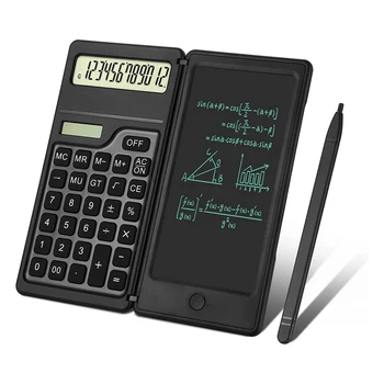 Kalkulačky,12-Miestny Štandardné Funkcie Stolové Kalkulačky s Písaním Tablet,Solárny a Batéria Dual Power
