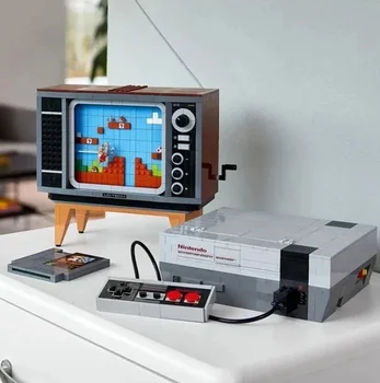 NOVÉ Kompatibilné 71374 Super Montáž TV Hry Nintendo Entertainment System Model Stavebný kameň Tehla Deti Hračky Narodeninám