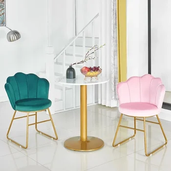 Nordic iny net červená make-up, manikúra späť stoličky svetlo luxusný moderný minimalistický balkón mlieko, čaj, obchod, voľný čas malé stoličky