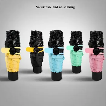 Skladací Dáždnik Mini Dáždnik Ultra-Light Vrecku UV Ochrany Ženy, opaľovací Krém, Slnečné Dážď Slnečník
