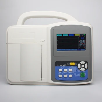 Veterinárne EKG Machine Monitor 3-Kanál Electrocardiograph Pre Psa, Mačku Zvieratá Ovp Zariadenia
