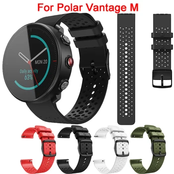 Úradný Smartwatch Náramok Pre Polar Vantage M Silikónové Priedušná Potítka Originálne Náhradné Watchband Popruh Príslušenstvo